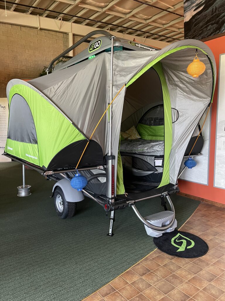 Sylvan Sport GO- This camper is a great example of cozy and simple camping in the present time. 