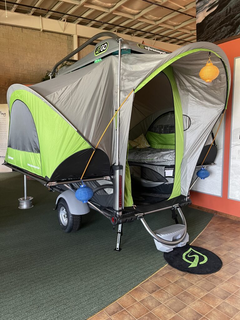 Sylvan Sport GO- This camper is a great example of cozy and simple camping in the present time.